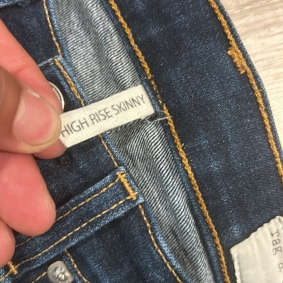 Rag & bone jeans size 27 high rise skinny - Picture 3 of 9